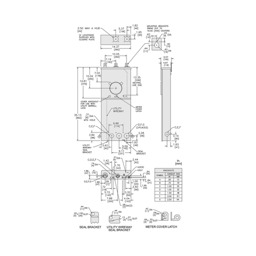 Mayer-DDS-Meter mains, Homeline, CSED, ringless socket, 150A, surface mount, maximum 8 spaces, 16 circuits, no bypass-2