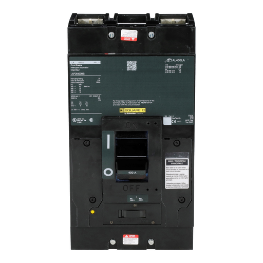 Mayer-DDS-Circuit breaker, LA, 400A, 2 pole, 600VAC, 22kA, 250VDC, unit mount, thermal magnetic, short handle-2