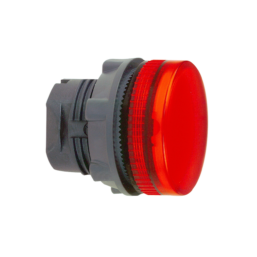 Mayer-DDS-Head for pilot light, Harmony XB5, plastic, red, 22mm, plain lens, BA9s base fitting-1