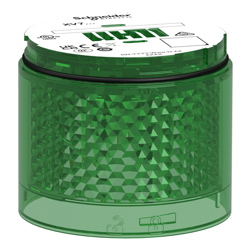 Mayer-DDS-Light Module, Harmony XVB7 Modular Tower Light, Green, Ø70mm, Steady, Colored Lens-1