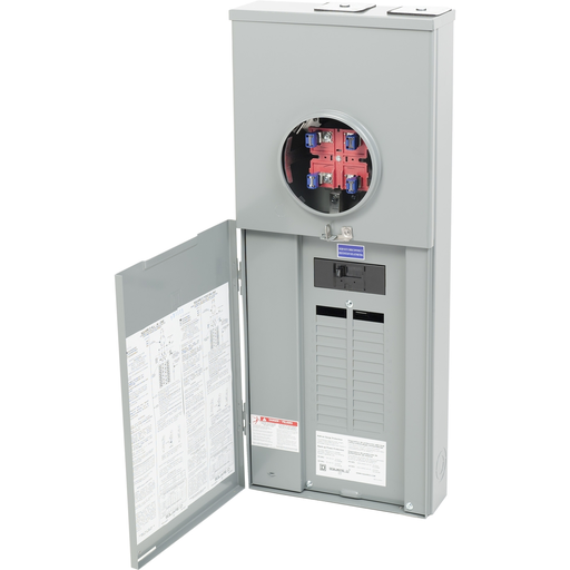 Mayer-DDS-All in one, QO, combination service entrance, ringless socket, 200A, surface, 24 spaces, 42 circuits, 22kA SCCR, OH, UG, no bypass-2