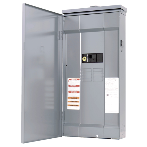 Mayer-DDS-Load center, QO, 1 phase, 8 spaces, 16 circuits, 200A convertible main breaker, NEMA3R, feedthru lugs-2