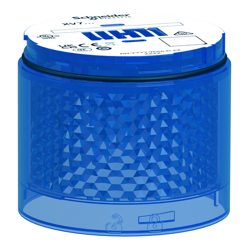 Mayer-DDS-Light Module, Harmony XVB7 Modular Tower Light, Blue, Ø70mm, Flashing, Colored Lens-1