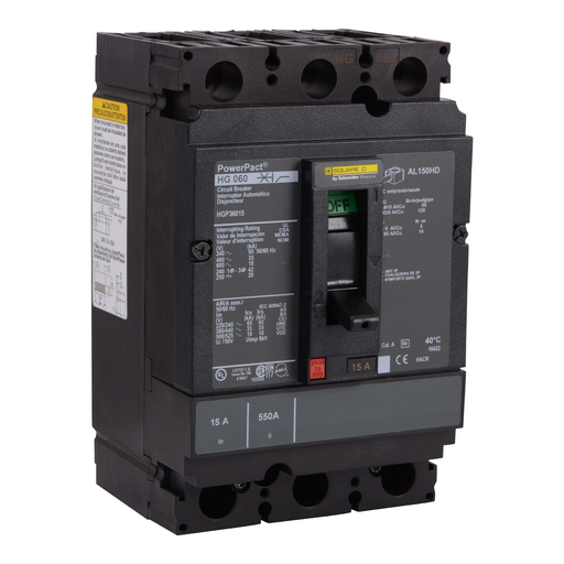 Mayer-DDS-Automatic switch, PowerPacT H, 150A, 3 pole, 600VAC, 18kA, lugs, magnetic-1