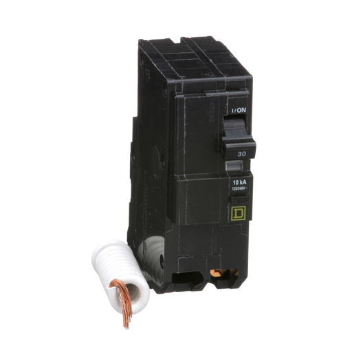 Mayer-DDS-Mini circuit breaker, QO, 30A, 2 pole, 120/240VAC, 10kA, plug in, 30mA grd fault B [TAA]-2