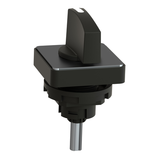 Mayer-DDS-Cam switch operating head, Harmony K1, K2, 22mm, plastic, 45x45mm plate, mat black legend, black handle-2
