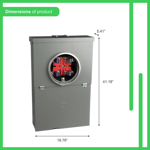 Mayer-DDS-All in one, Homeline, combination service entrance, ringed socket, 100A, surface, 10 spaces, 20 circuits, 10kA SSCR, OH, no bypass, value pack-2