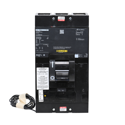 Mayer-DDS-Circuit breaker, LA, 300A, 3 pole, 600VAC, 22kA, 250VDC, 10kA, lugs, thermal magnetic, shunt trip-2