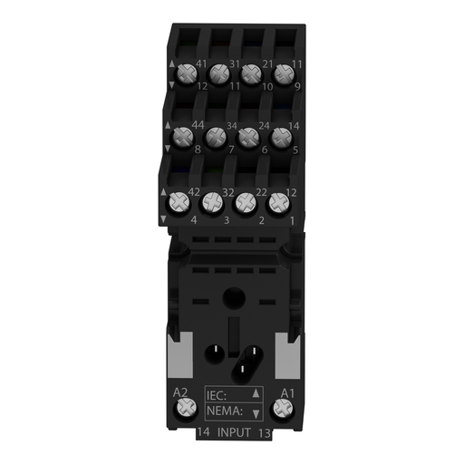 Mayer-DDS-socket, Harmony Electromechanical Relays, for RXM2 RXM4 relays, screw connec to rs, separate contact-3