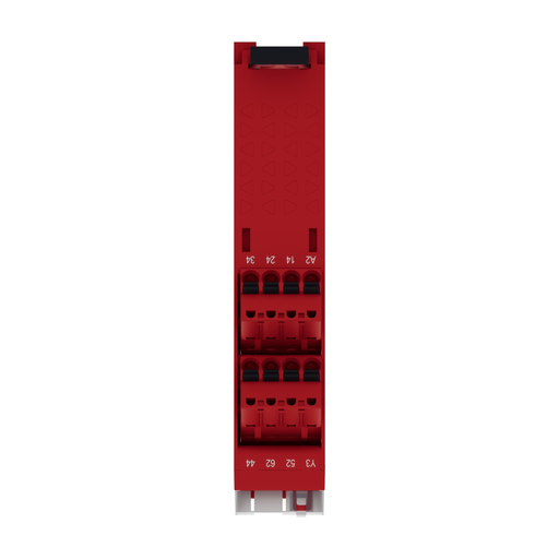 Mayer-DDS-safety module, Harmony XPS, estop or guard, connected to supply terminals 24V AC or DC , no inputs, spring-2