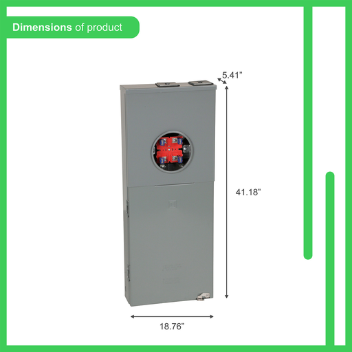 Mayer-DDS-All in one, Homeline, combination service entrance, ringed socket, 200A, surface, 20 spaces, 40 circuits, 10kA SSCR, OH, no bypass, value pack-2