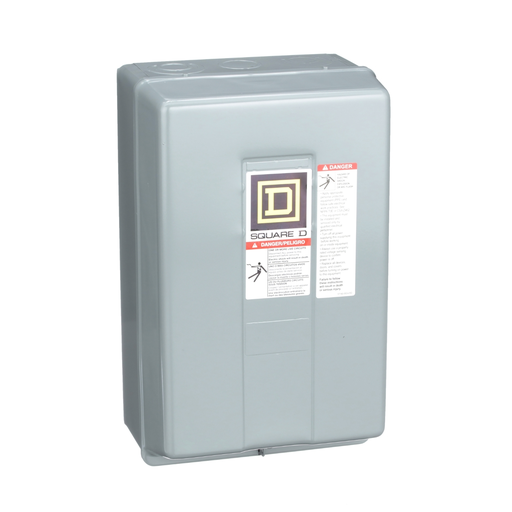 8903LG1000V02 - Contactor, Type L, multipole lighting, electrically held, 30A, 10 pole, 600V, 110/120VAC 50/60Hz coil, NEMA 1