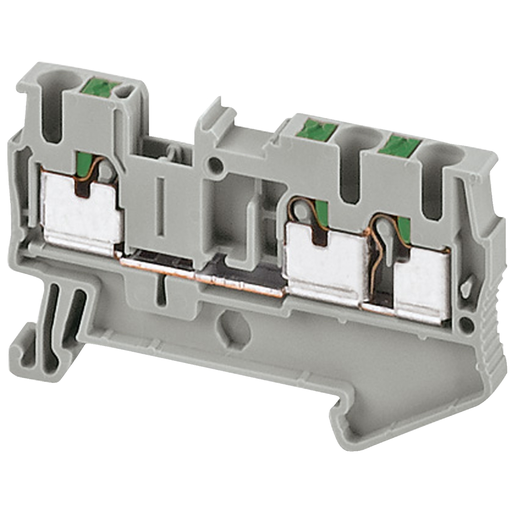 Mayer-DDS-Terminal block, Linergy TR, push-in type, feed through, 3 points, 2.5mm², grey, set of 50-1