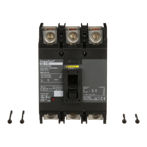 Mayer-DDS-Circuit breaker, PowerPacT Q, 110A, 3 pole, 240VAC, 10kA, lugs, thermal magnetic, 80%-2