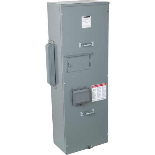 Mayer-DDS-Main fusible (Class T) switch unit, EZ Meter-Pak, 400A, 120/240VAC, 1ph/3W, 400A bus, OH/UG, Type 3R-2