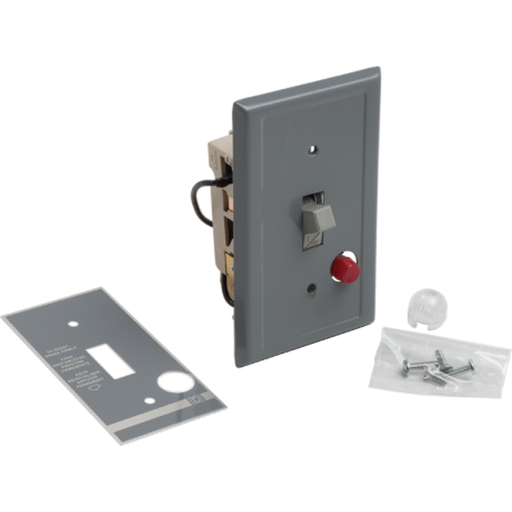 Mayer-DDS-Manual Starter, fractional horsepower, 16A, 1 pole, 1 HP at 277 VAC, toggle operated, red indicator, NEMA 1 flush mount-2