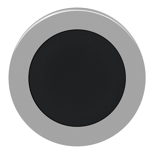 Mayer-DDS-Flush mounted push button head, Harmony XB4, metal, black, 30mm, spring return, unmarked-2