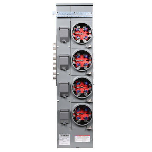 Mayer-DDS-Branch unit, EZ Meter-Pak, 125A, 4 x 5 jaw sockets, 208Y/120VAC, horn bypass, ringless, 1200A Al/Cu busbar-2