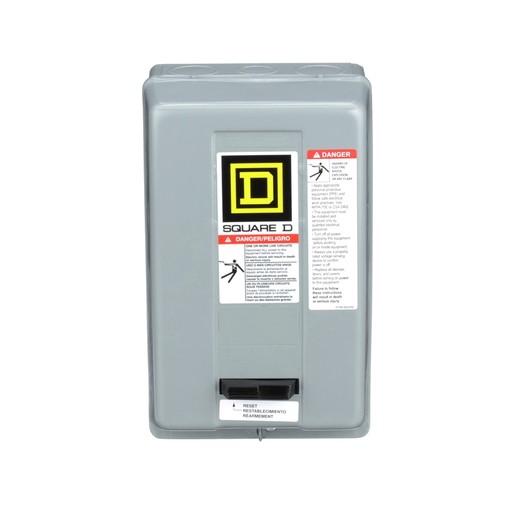 Mayer-DDS-NEMA Motor Starter, Type S, nonreversing, Size 0, 18A, 5 HP at 460 VAC, up to 100 kA SCCR, 3 phase, 3 pole, Motor Logic, 240 VAC coil, NEMA 1 [TAA]-2