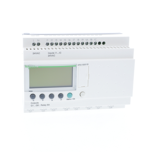 Mayer-DDS-compact smart relay, Zelio Logic SR2 SR3, 20 IO, 24V AC, clock, display-2