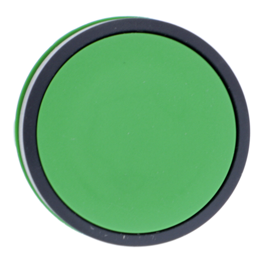 Mayer-DDS-Head for non illuminated push button, Harmony XB5, plastic, flush, green, 22mm, spring return, unmarked-2