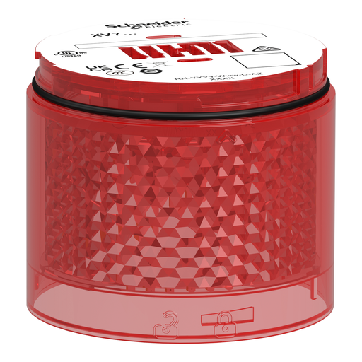 Mayer-DDS-Light Module, Harmony XVB7 Modular Tower Light, Red, Ø70mm, Flashing, Colored Lens-1