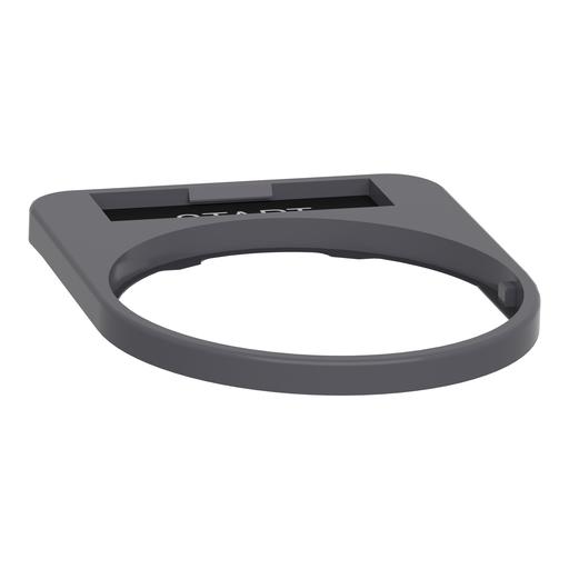 Mayer-DDS-Legend holder, Harmony XB5, 40 x 50mm, for flush mounted heads, plastic, dark grey, white marked START-2