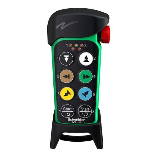 Mayer-DDS-Remote control, Harmony eXLhoist, compact, LED, 6 motion push buttons, 2 auxiliary push buttons-3