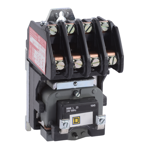 Mayer-DDS-Contactor, Type L, multipole lighting, electrically held, 30A, 4 pole, 600V, 110/120VAC 50/60Hz coil, open style [TAA]-2