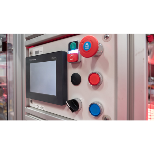 Mayer-DDS-Head for illuminated selector switch, Harmony XB4, metal, white handle, 30mm, universal LED, 2 positions, stay put-2