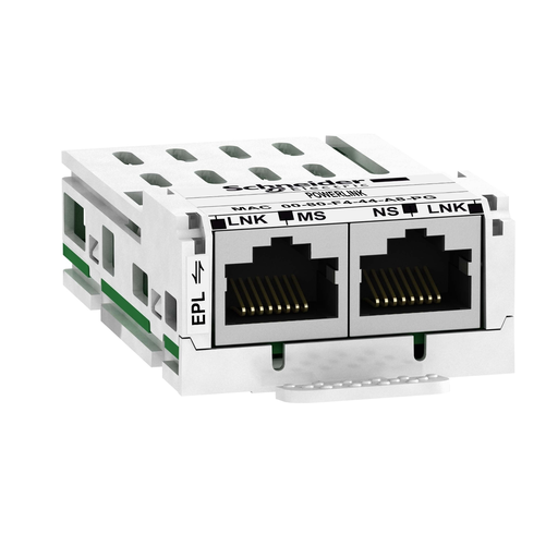 Mayer-DDS-communication module Ethernet Powerlink, Altivar, 10/100Mbps, 2 x RJ45 connectors-1