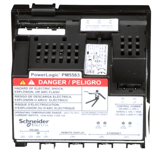 Mayer-DDS-power meter PowerLogic PM5563, 2 ethernet, up to 63th Harmonic, 1,1MB 4DI/2DO 52 alarms, DIN mounted-2