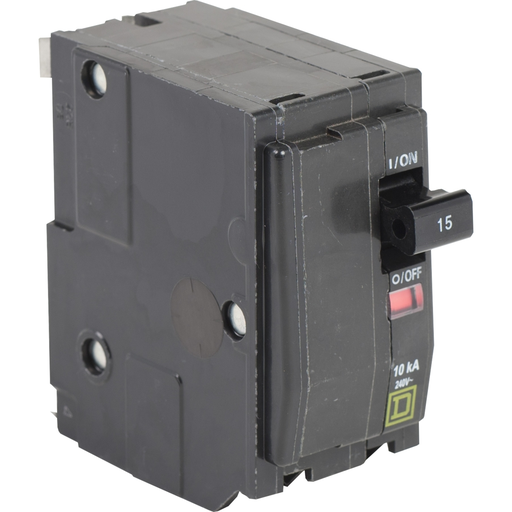 Mayer-DDS-Mini circuit breaker, QO, 15A, 2 pole, 120/240VAC, 10kA, plug in-1