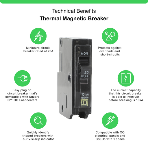Mayer-DDS-Mini circuit breaker, QO, 20A, 1 pole, 120/240VAC, 10kA, plug in-2