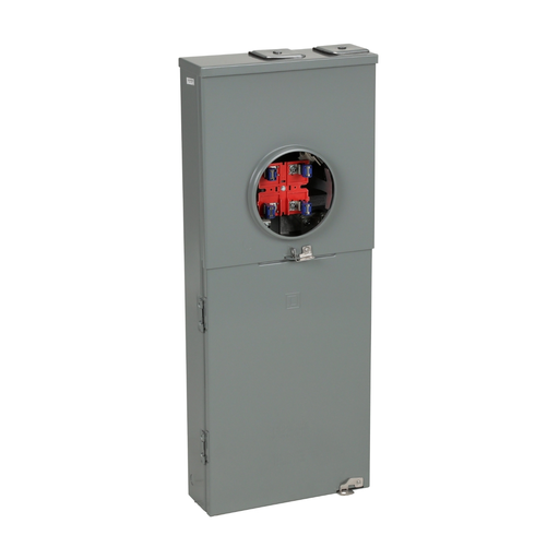 QC816F200C - Meter mains, QO, CSED, ringless socket, 200A, surface mount, maximum 8 spaces, 16 circuits, no bypass