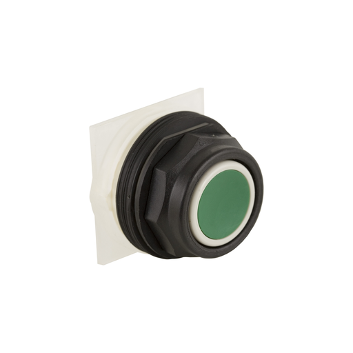 Product image for Square D 9001SKR1G 30 mm Green Body Plastic Bezel Momentary Full Guarded Non-Illuminated Push Button Operator