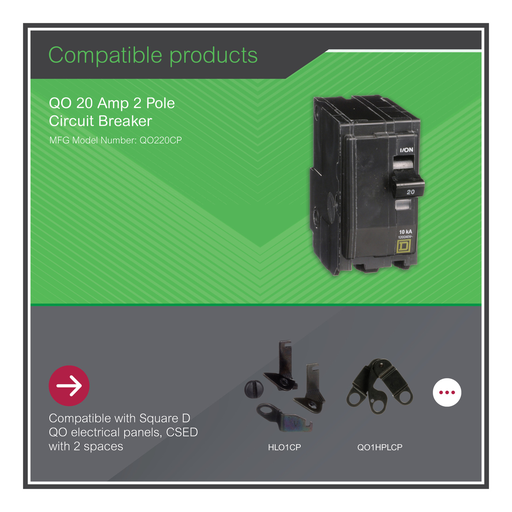 Mayer-DDS-Mini circuit breaker, QO, 20A, 2 pole, 120/240VAC, 10kA, plug in-2
