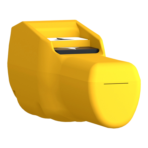 Mayer-DDS-Pendant control station, Harmony XAC, plastic, yellow, pistol grip, 2 push buttons with 2NO-2