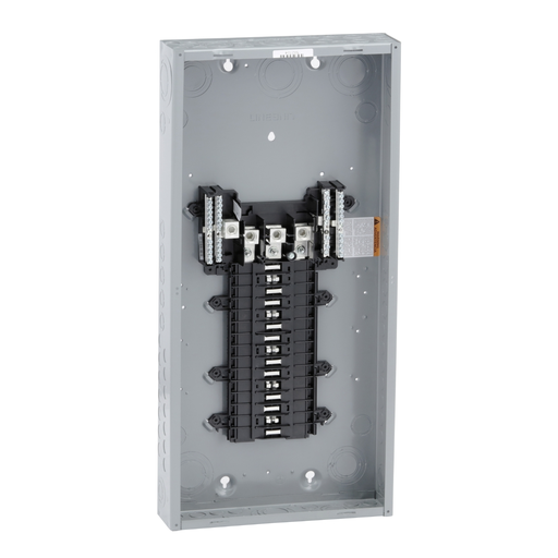 Picture of QO330L200G - Load center, QO, 3 phase, 30 spaces, 30 circuits, 200A fixed main lugs, NEMA1, gnd bar, UL