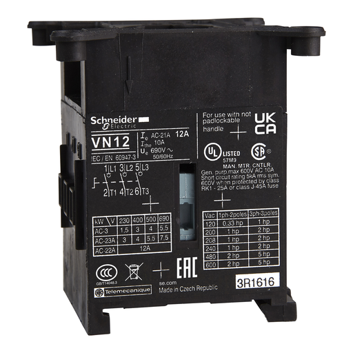 Mayer-DDS-Switch body,TeSys Control,3 poles,12A,compact size-1