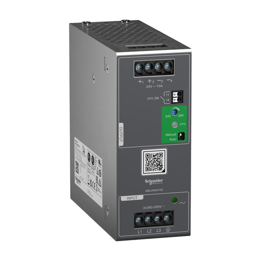 Mayer-DDS-Regulated Power Supply, 380...500V AC, 24V, 10A, 3 phases, Universal-1