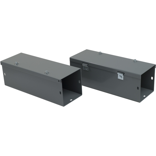 Mayer-DDS-Wireway, Square-Duct, 4 inch by 4 inch, 1 foot long, hinged cover, N1 paint, NEMA 1-1