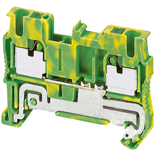 Mayer-DDS-Terminal block, Linergy TR, push-in type, 2 points, 2.5mm², protective earth, green-yellow, set of 50-1