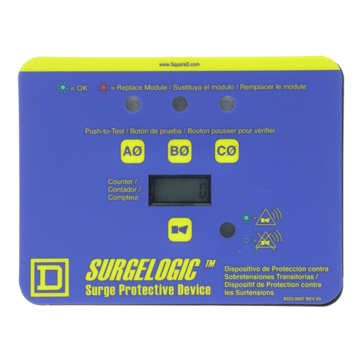 Mayer-DDS-Surge protection accessory, display kit, 3 phase, 6 input, horizontal, diagnostic-2