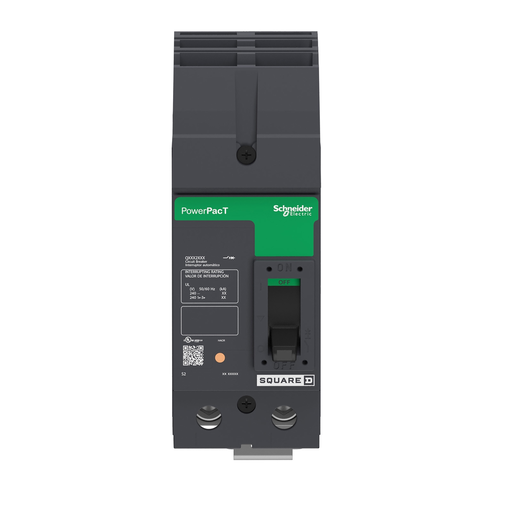 Mayer-DDS-Circuit breaker, PowerPacT Q, 100A, 2 pole, 240VAC, 65kA, I-Line, thermal magnetic, 80%, AC-2