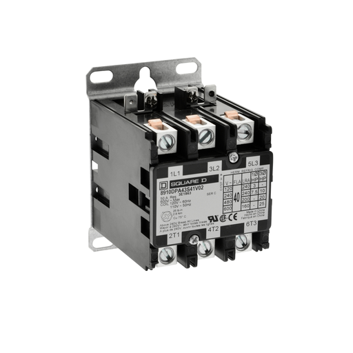 Mayer-DDS-Contactor, Definite Purpose, 40A, 2 pole, 25HP at 575VAC, 3 phase, 415/460VAC 50/60Hz coil, open, special-1