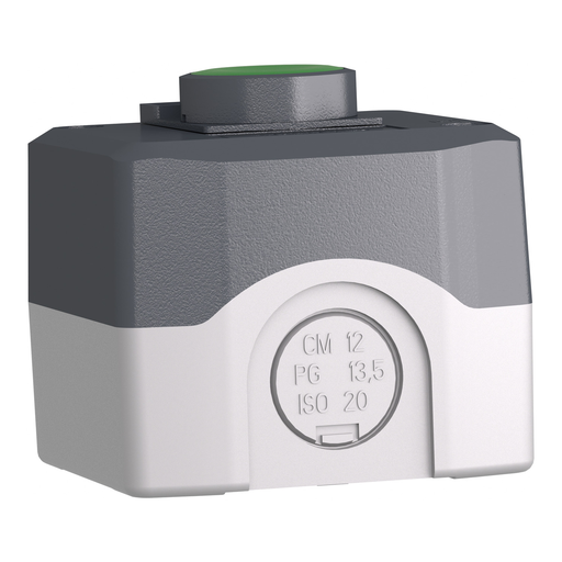 Mayer-DDS-Complete control station, Harmony XALD, XALK, dark grey, 1 green flush push button 22mm spring return 1 NO Start-2