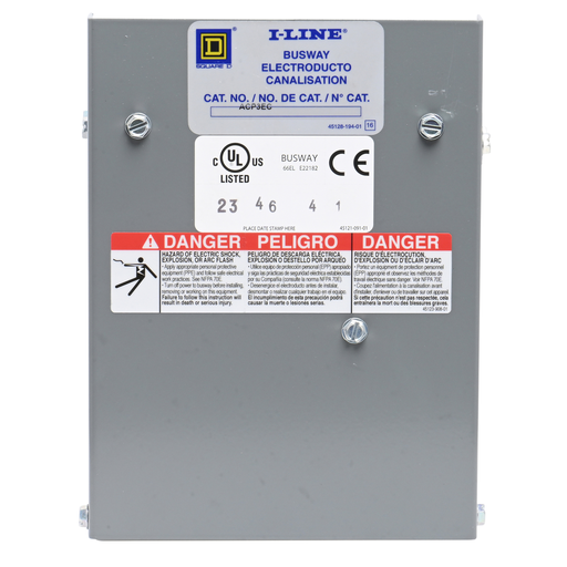 Mayer-DDS-Busway, I-Line, end closure, for 600A copper, for 400A aluminum or copper, 600 VAC [TAA]-2