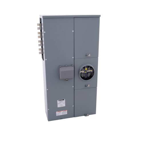 EZML311400 - Branch unit, EZ Meter-Pak, 400A, 1 x 5 jaw socket, 208Y/120VAC, lever bypass, ringless, 1200A Cu busbar