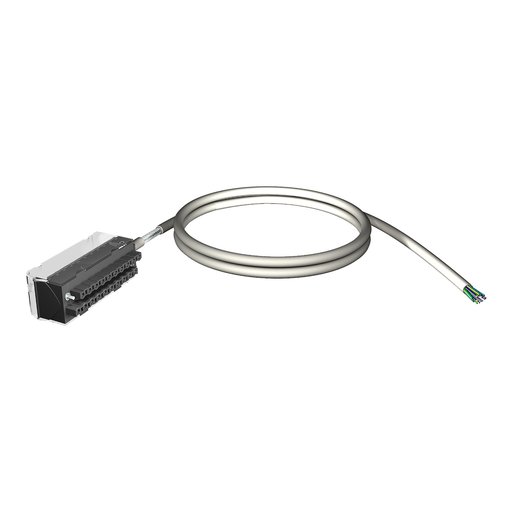 Mayer-DDS-shielded cord set, Modicon X80, 28-way terminal, one end flying leads, 3m-1